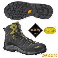 RV城市【義大利 ASOLO】UK9零碼57折》Gore-Tex 男款寬楦防水高筒登山鞋 A23058