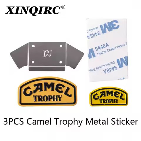 Camel trophy metal logo is applicable to 1:10 remote control tracked vehicle trx-4 defender D90 D110
