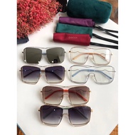 Well-known Blogger Du Muzi Wear GUCCI GG0552S Size: 55-20-145 Men Women Square Sunglasses