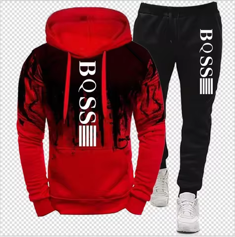 Winter hoodie set, pants, casual jogging clothes, sportswear, sportswear
