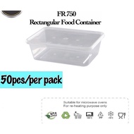 microwaveble rectangular food container (FR 750)