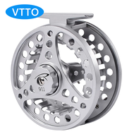 VTTO Fly Fishing Wheel 3/4-5/6-7/8 WT Fly Fishing Reel Aluminum Fly Reel CNC Machine Cut Large Arbor