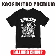 BA007 Championship Billiard Distro T-shirt premium 30s combed material