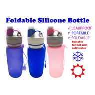 Foldable Silicone Water Bottle (BPA Free) 500 ml