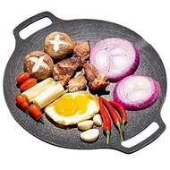 28CM/34CM/38CM Non-stick Stone Cooker Round Grill Pan Baking Plate Outdoor BBQ Kitchenware
