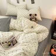 Checked Four-Piece Series Cotton Washed 2025 New Style Cloud 2D3E