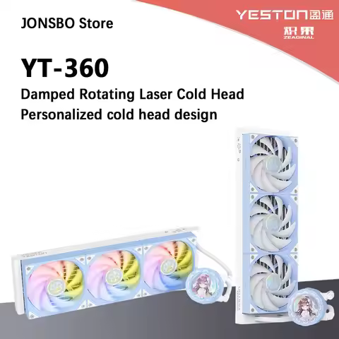 ZEAGINAL YESTON YT-360 CPU all-in-one water cooling radiator，Rotating water cooling head，support LGA