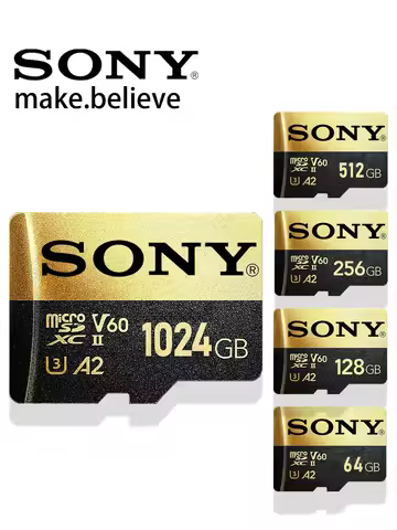 Original Sony SD Micro TF Mini SD Card 64GB 128gb 256GB 512GB 1TB TF Memory Flash Card for Phone Com