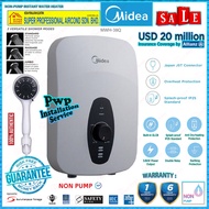 Midea Water Heater MWH-38Q Non-Pump Instant Water Heater - White