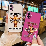 Cute giraffe flexible case iphone 17 16 15 14 13 12 11 xr xs max 8 7 6 pro max plus mini 6s 6g 7g 8g