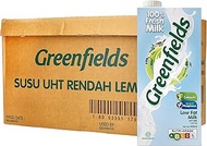 Greenfields UHT Low Fat Milk, 1L (Pack of 12)