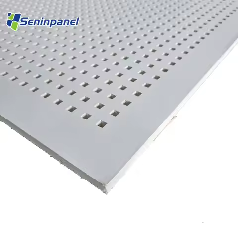 seninpanel Cheap Price Perforation Gypsum Board For Soundproofing Drywall Interior Decoration Perfor