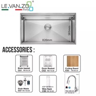 LEVANZO WORKSTATION SINK 8648SG 860mm x 483mm