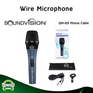 Microphone Soundvision DM-89 Dynamic Cardioid แบบมือถือ มีคอไมค์ สำหรับพูดหรือร้องเพลง ไมค์ ไมค์สาย
