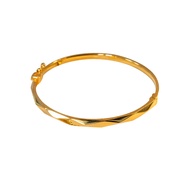 Citigems 916 Gold Bangle Facetted Bangle