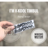 Car resin embossed vkool glass vkool stickers