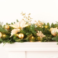 2.7m Holiday Garland Battery Operated With LED Lights Wreath For Home Bedroom