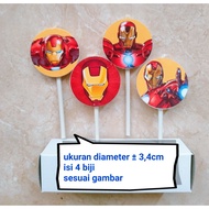 LILIN Ironman Iron-Man Iron Man character birthday candle
