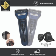 3 In 1 Sonar Rechargeable Hair Trimmer/Shaver/Clipper [SN-6020] - Quiet & Long Lasting Battery/Easy 