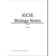 BIOLOGY revision note for IGCSE