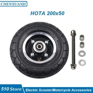 【New Arrivals】 200x50 Inner Outer Tire With Wheel Hub For Razor Scooter E100 E150 E200 Espark Crazy Cart