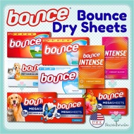 Bounce Dryer Sheet Laundry Fabric Softener Outdoor Fresh Sport Wrinkle Guard Mega Lasting Fresh USA