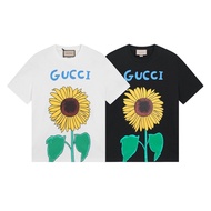 GUCCI/GUCCI 2026 Early Spring New Style Short-Sleeved T-Shirt Men's Women's Couple Style Round Neck 