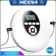[Hexna] Portable CD Player CD Disc Player Personal Music Player High Resolution Lossless Digital Audio Walkman Discman with LCD Display Jack AUX Cable for Home Car &amp; Travel