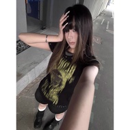 Y2k y2k T-shirt y2k Top Asian Culture Women's Clothing y2k Short-Sleeved Asian Culture Asian Culture