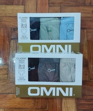 3 pcs Omni by So-en S to 2XL Men's Classic Bikini Brief