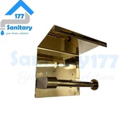 HP 304 Stainless Steel Tissue Roll Holder GOLD 56G-Rack Yellow GOLD bathroomhp