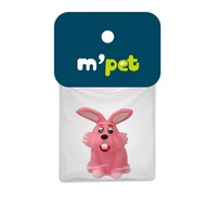 m'pet Pet Toys-Pink Rabbit Dog Stress Relief Toys Molar [Global Pets]