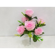 5 pcs Bunga Mawar Artificial / Bunga Mawar Palsu / Bunga Mawar Murah