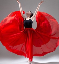 Váy Biểu Diễn Múa Cổ Điển Cho Trẻ Em Váy Rộng Hai Lớp 720 Độ Váy Voan Thực Hành Múa Cho Bé Gái Dưới