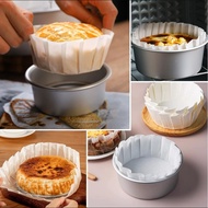 50PCS Disposable Non-Stick Basque Cheesecake Liners - Pre-Shaped Baking Paper for Burnt Basque Cakes