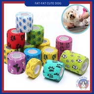 Pet Self-Adhesive Elastic Bandage With Design Bandage Vet Wrap Cohesive Bandages Pet Shoes Dog Socks