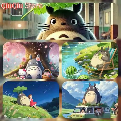 Cute Cartoon Totoro Mouse Pad, Anti-Slip Smooth Fabric Mouse Pad, Japanese Ghibli Style