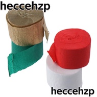 HECCEHZP 8 Rolls Party Streamers, 1.8" x 82ft for Each Red Dark Green Gold White Crepe Paper, DIsposable Paper Delicate Crepe Streamer Birthday