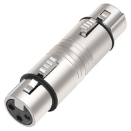 XLR Female To Female Adapter XLR 3 Pin To 3 Pin Microphone Line Adapter XLR Female To Female 3 Pin C