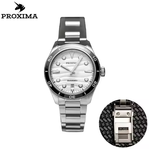 Proxima PX1697-SM 39mm Men Watch Desert Texture Dial Bubble Sapphire PT5000 Automatic Mechanical Wat