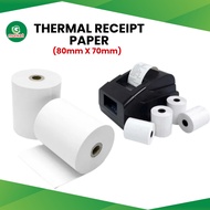 POS Receipt Thermal Paper 80mm x 70mm(80X70) POS PRINTER/THERMAL PRINTER PAPER