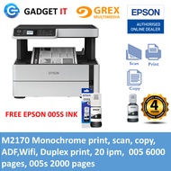 EPSON M2140 / M2170 MONOCHROME PRINTER (PRINT, SCAN, COPY)EXTRA FREE EPSON 005S INK