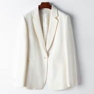 全城熱賣 - 羊毛精紡西裝外套(M/L碼)(米白色)(下單後聯絡客服確認發貨尺碼)
