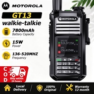 Motorola Walkie talkie 20KM long range GT13 15W High Power IP68 waterproof rating 7800mAh Dual band 