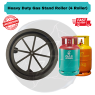 HEAVY DUTY Gas Stand Roller [ 4 Roller&360° ] (Can Handle 14Kg Gas Tank) KAKI RODA TONG GAS Fast Del