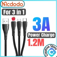 Mcdodo 3 in 1 Cable 3in1 Cable Type C Cable Micro Cable Micro USB Cable USB C Cable Type-C Cable USB
