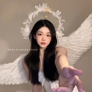 Angel wings with hair accessories
