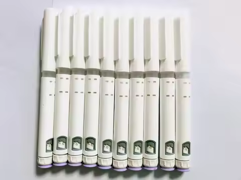 1 set of 10pcs (purple) disposable injection pens with adjustable dosage magic pens