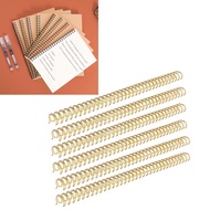 supergoodsales Binding Wire  100 Pack Double Loop Spines 34 Holes Spiral Ring Coil Metal Book Cinch 