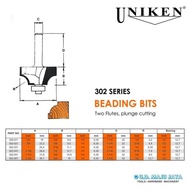 MATA UNIKEN Router Bit 302-041 (Protect Bit Router Beading Bit 8mm)